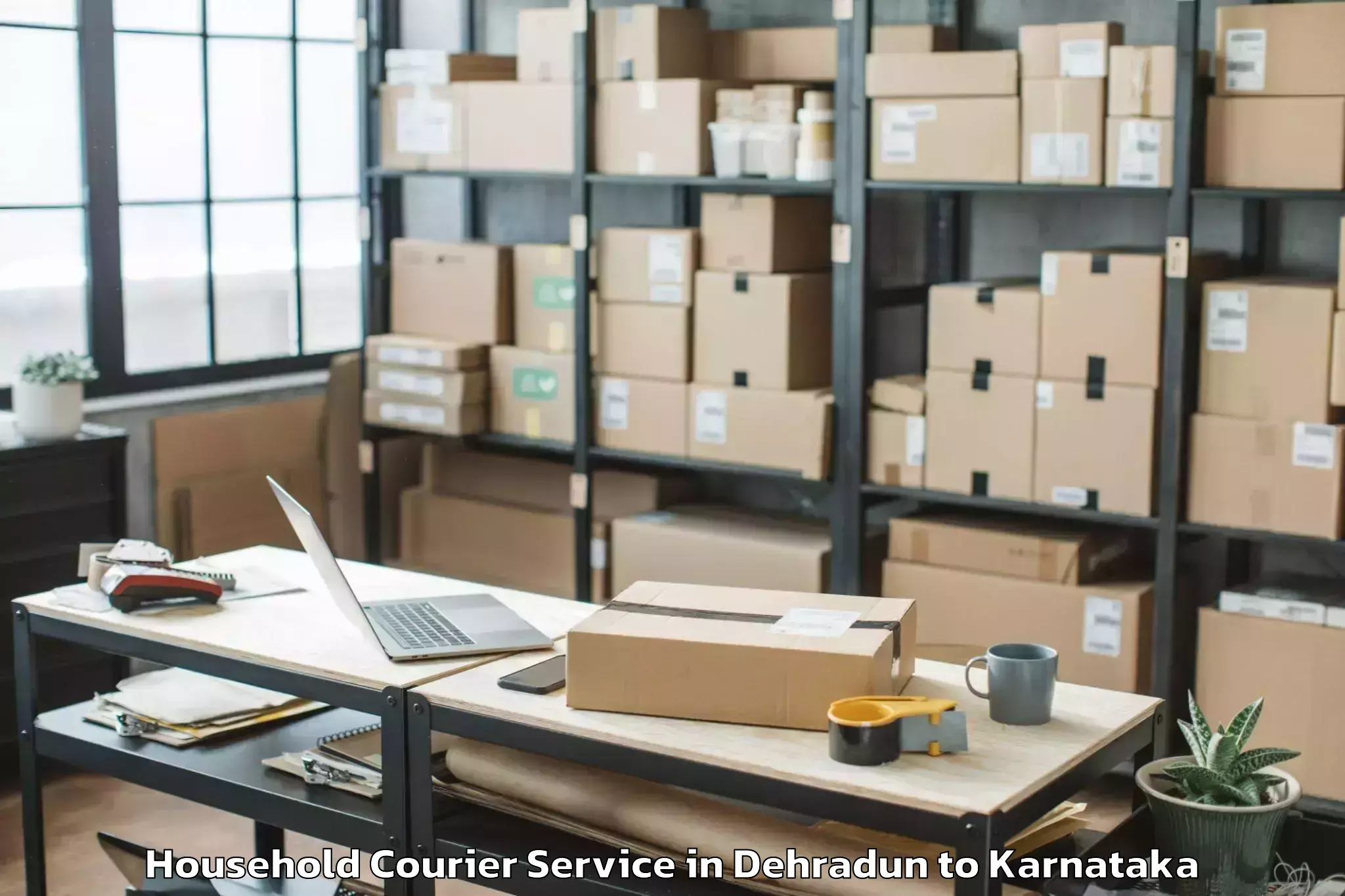 Trusted Dehradun to Maddur Household Courier